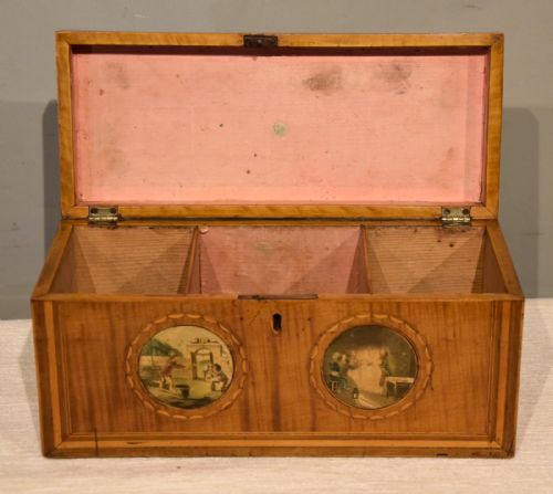 LATE 18TH CENTURY SATINWOOD TEA CHEST - ADDITIONAL PHOTO 6