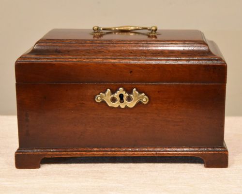 18th century mahogany tea chest caddy - CATEGORY: ANTIQUE BOXES - DATED GEORGIAN