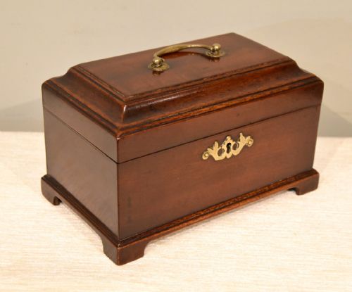 18TH CENTURY MAHOGANY TEA CHEST CADDY - ADDITIONAL PHOTO 2