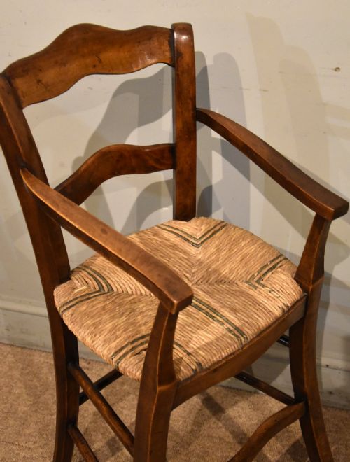 FRENCH WALNUT AND BEECH CHILD'S HIGH CHAIR - ADDITIONAL PHOTO 5