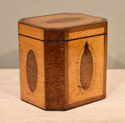 LATE 18TH CENTURY OCTAGONAL TEA CADDY - ADDITIONAL PHOTO 1