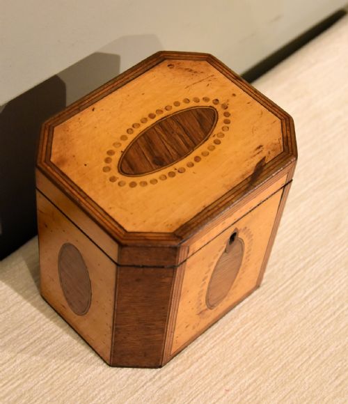 LATE 18TH CENTURY OCTAGONAL TEA CADDY - ADDITIONAL PHOTO 6