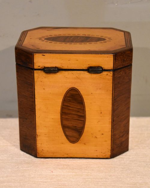 LATE 18TH CENTURY OCTAGONAL TEA CADDY - ADDITIONAL PHOTO 7