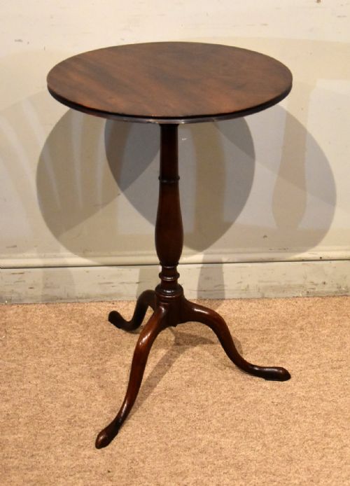george iii mahogany wine lamp tripod table - CATEGORY: ANTIQUE TABLES - DATED 19TH CENTURY