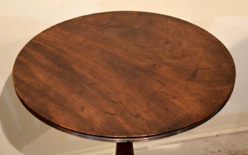 GEORGE III MAHOGANY WINE LAMP TRIPOD TABLE - ADDITIONAL PHOTO 1
