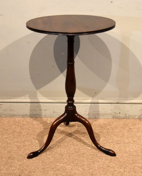 GEORGE III MAHOGANY WINE LAMP TRIPOD TABLE - ADDITIONAL PHOTO 2