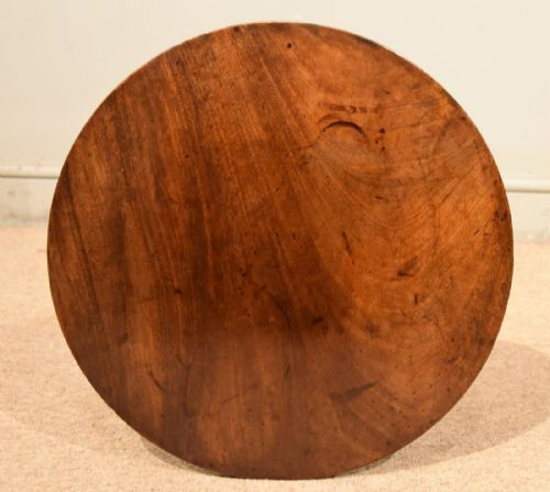 GEORGE III MAHOGANY WINE LAMP TRIPOD TABLE - ADDITIONAL PHOTO 5