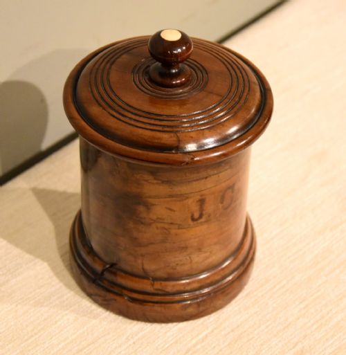 TREEN SPICE OR TOBACCO JAR - ADDITIONAL PHOTO 2
