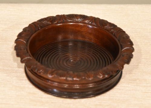 GEORGIAN MAHOGANY BOTTLE COASTER - ADDITIONAL PHOTO 1