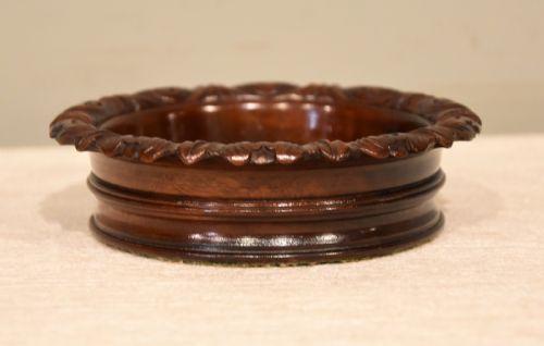 GEORGIAN MAHOGANY BOTTLE COASTER - ADDITIONAL PHOTO 3