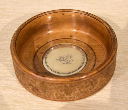 18TH CENTURY ROLLED PAPER BOTTLE COASTER - ADDITIONAL PHOTO 3