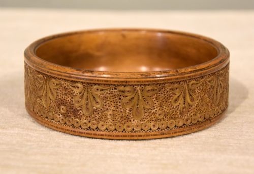 18TH CENTURY ROLLED PAPER BOTTLE COASTER - ADDITIONAL PHOTO 5