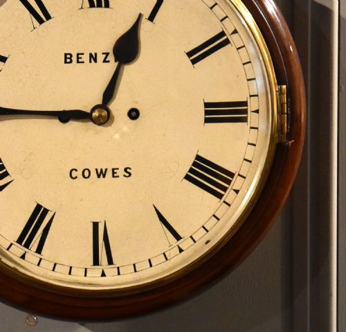 STRIKING DIAL CLOCK SIGNED BENZIE COWES - ADDITIONAL PHOTO 1