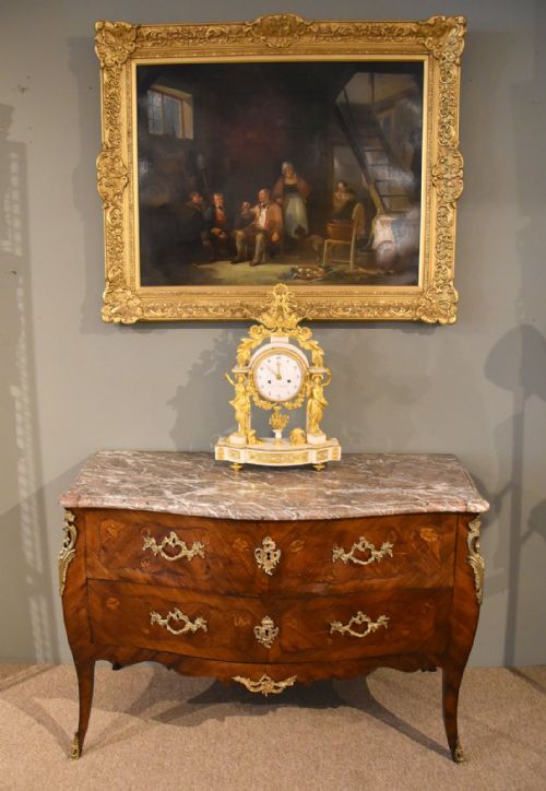 18TH CENTURY FRENCH KINGWOOD BOMBE FRONTED COMMODE - ADDITIONAL PHOTO 1
