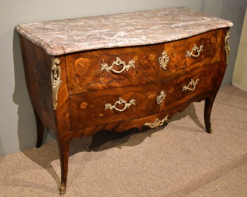 18TH CENTURY FRENCH KINGWOOD BOMBE FRONTED COMMODE - ADDITIONAL PHOTO 4
