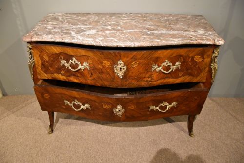 18TH CENTURY FRENCH KINGWOOD BOMBE FRONTED COMMODE - ADDITIONAL PHOTO 5