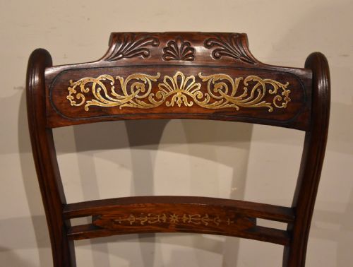 PAIR OF FINE QUALITY REGENCY ROSEWOOD CHAIRS - ADDITIONAL PHOTO 3
