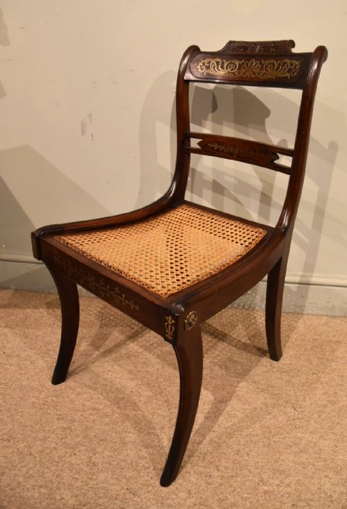 PAIR OF FINE QUALITY REGENCY ROSEWOOD CHAIRS - ADDITIONAL PHOTO 4
