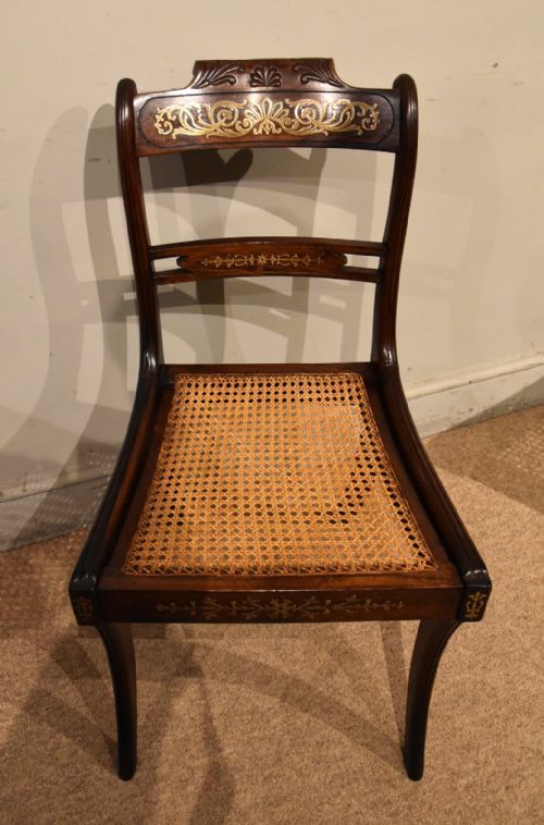 PAIR OF FINE QUALITY REGENCY ROSEWOOD CHAIRS - ADDITIONAL PHOTO 5