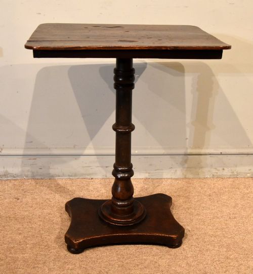 EARLY 19TH CENTURY RECTANGULAR LAMP WINE TABLE - ADDITIONAL PHOTO 1