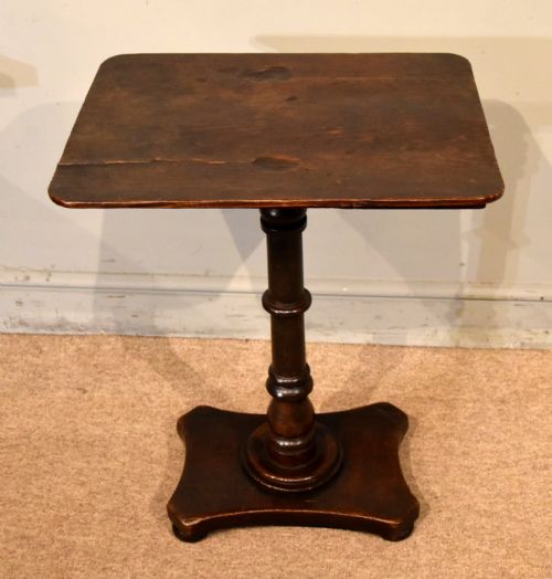 EARLY 19TH CENTURY RECTANGULAR LAMP WINE TABLE - ADDITIONAL PHOTO 2
