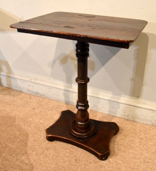 EARLY 19TH CENTURY RECTANGULAR LAMP WINE TABLE - ADDITIONAL PHOTO 4