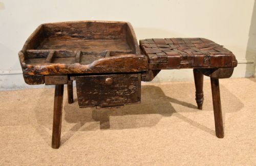 french 19th century cobblers table - CATEGORY: ANTIQUE FURNITURE - DATED 19TH CENTURY