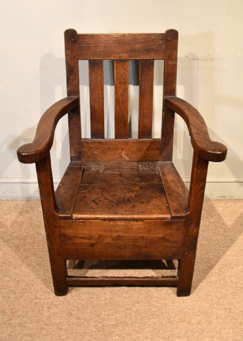 18TH CENTURY BOX SEAT LAMBING CHAIR - ADDITIONAL PHOTO 1