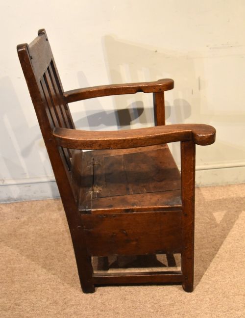18TH CENTURY BOX SEAT LAMBING CHAIR - ADDITIONAL PHOTO 3