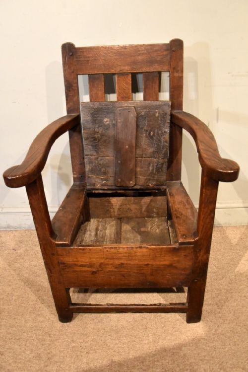 18TH CENTURY BOX SEAT LAMBING CHAIR - ADDITIONAL PHOTO 5