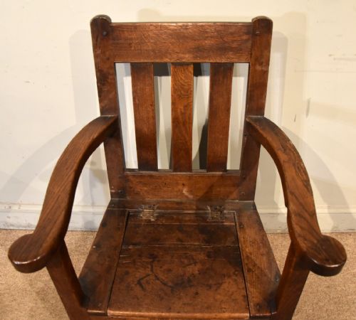 18TH CENTURY BOX SEAT LAMBING CHAIR - ADDITIONAL PHOTO 6