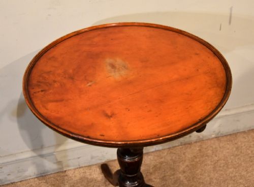 GEORGE III OAKPAINTED FRUITWOOD TRIPOD TABLE - ADDITIONAL PHOTO 1