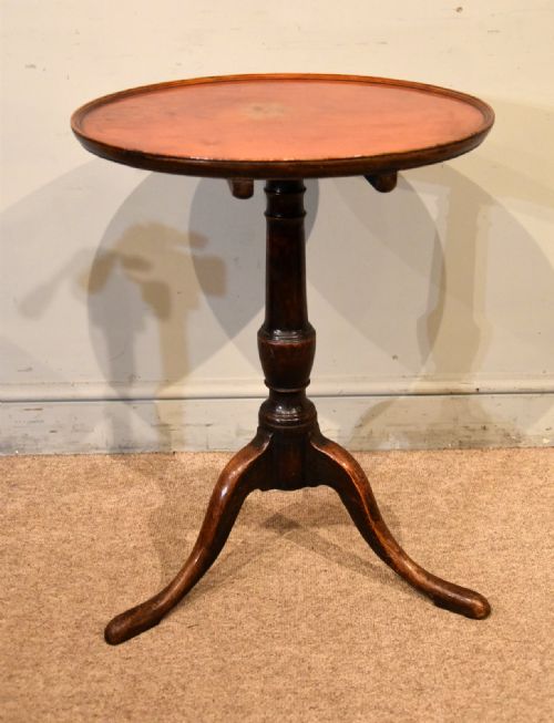 GEORGE III OAKPAINTED FRUITWOOD TRIPOD TABLE - ADDITIONAL PHOTO 2