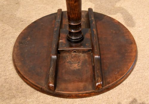 GEORGE III OAKPAINTED FRUITWOOD TRIPOD TABLE - ADDITIONAL PHOTO 4
