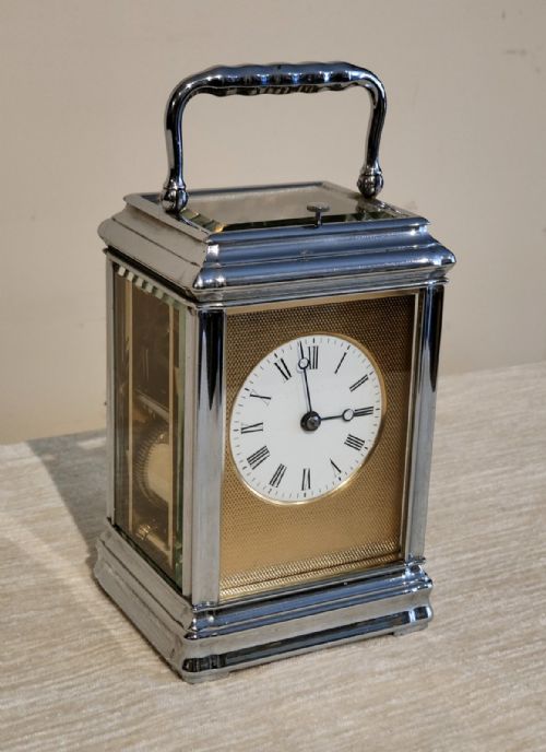STRIKING CARRIAGE CLOCK IN GORGE CASE - ADDITIONAL PHOTO 1