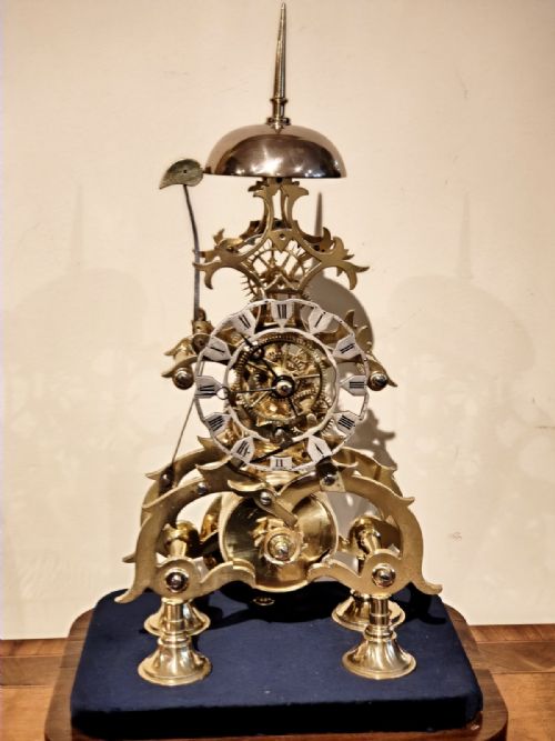 DOMED SKELETON TIMEPIECE WITH STRIKING CHAPTER RING - ADDITIONAL PHOTO 4