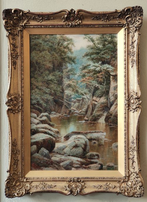 OIL PAINTING BY EDGAR LONGSTAFFE FAIRY GLEN - ADDITIONAL PHOTO 1
