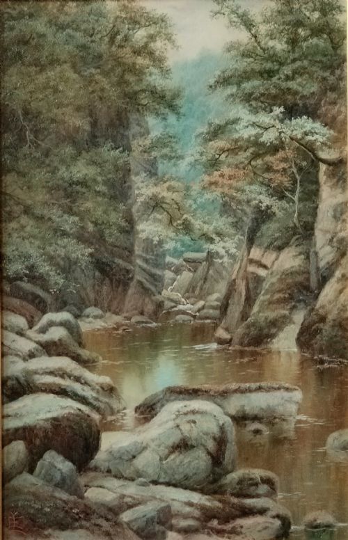 OIL PAINTING BY EDGAR LONGSTAFFE FAIRY GLEN - ADDITIONAL PHOTO 2