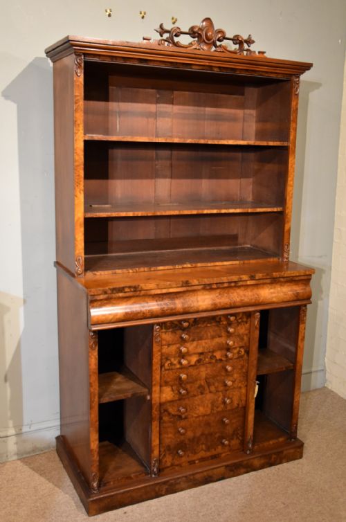 MID 19TH CENTURY VICTORIAN BOOKCASE - ADDITIONAL PHOTO 6