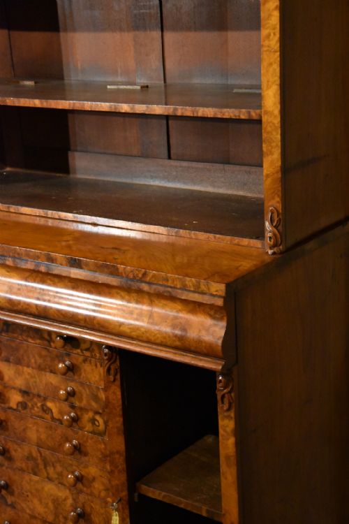 MID 19TH CENTURY VICTORIAN BOOKCASE - ADDITIONAL PHOTO 9