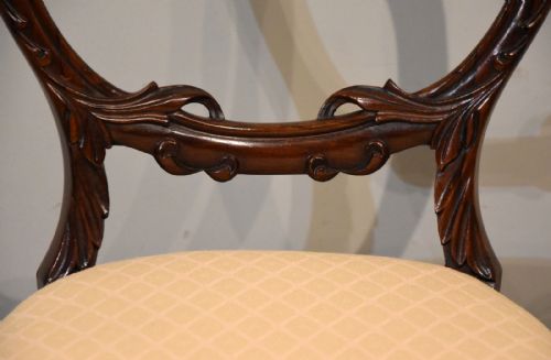 SET OF SIX ROSEWOOD VICTORIAN DINING CHAIRS - ADDITIONAL PHOTO 3