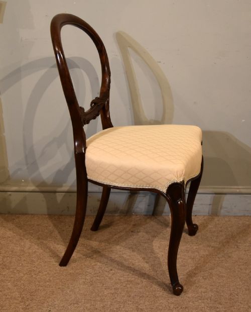 SET OF SIX ROSEWOOD VICTORIAN DINING CHAIRS - ADDITIONAL PHOTO 4