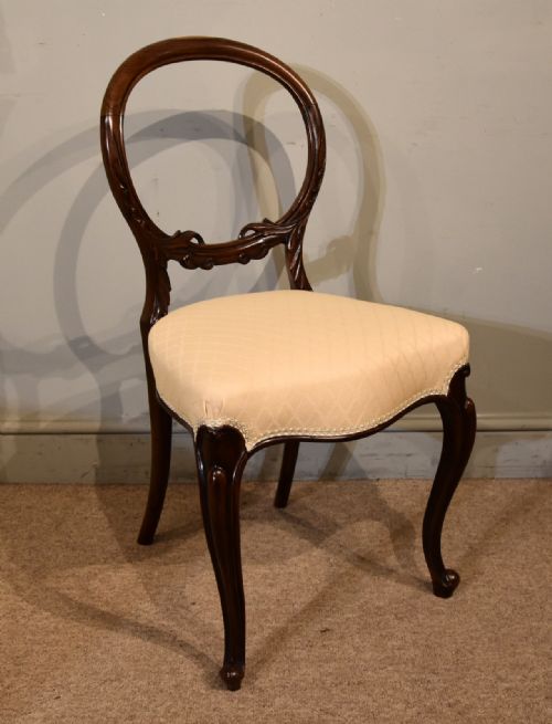 SET OF SIX ROSEWOOD VICTORIAN DINING CHAIRS - ADDITIONAL PHOTO 5