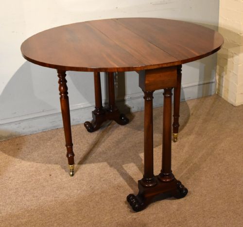 WILLIAM IV DROP LEAF SUTHERLAND TABLE IN GONCALO ALVES - ADDITIONAL PHOTO 4