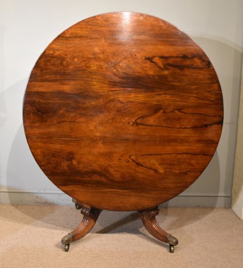 regency rosewood tilting centre table - CATEGORY: ANTIQUE TABLES - DATED REGENCY