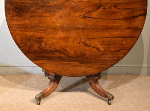 REGENCY ROSEWOOD TILTING CENTRE TABLE - ADDITIONAL PHOTO 2