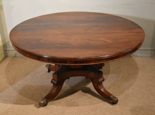 REGENCY ROSEWOOD TILTING CENTRE TABLE - ADDITIONAL PHOTO 4