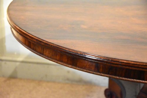 REGENCY ROSEWOOD TILTING CENTRE TABLE - ADDITIONAL PHOTO 7