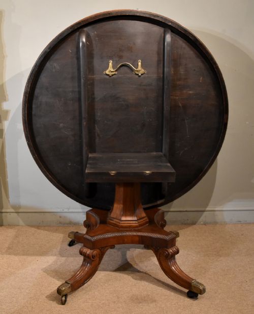 REGENCY ROSEWOOD TILTING CENTRE TABLE - ADDITIONAL PHOTO 9