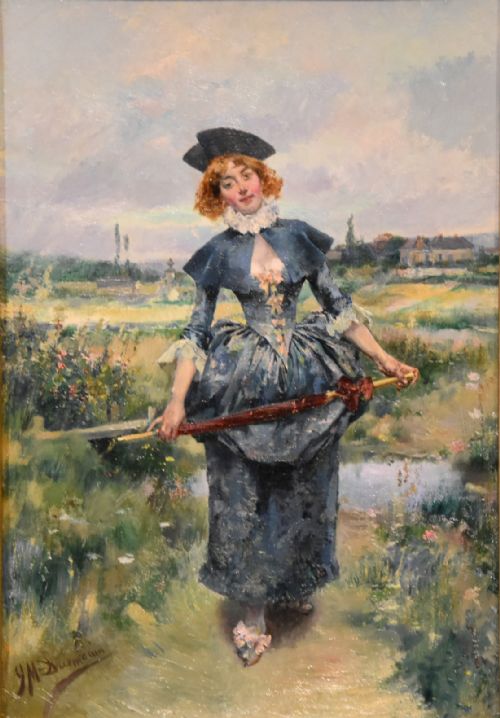 OIL PAINTING BY JOSE MIRALLES DARMANIN OUT FOR A STROLL - ADDITIONAL PHOTO 1
